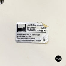 Load image into Gallery viewer, Adjustable white metal table lamp with clamp, 1980s