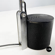 画像をギャラリービューアに読み込む, Adjustable table lamp in black metal, 1980s