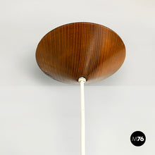 画像をギャラリービューアに読み込む, Fiberglass and wood chandelier by Giovanni Offredi for MC Selvini, 1970s