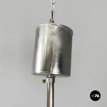 Load image into Gallery viewer, Chandelier in blue and white plexiglass, 1970s