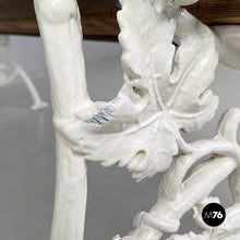 Load image into Gallery viewer, Wooden and white cast iron bench, 1930s
