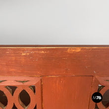 画像をギャラリービューアに読み込む, Bench in red wood, 1930s