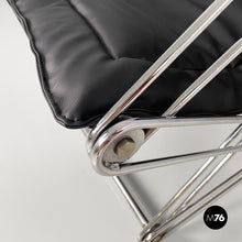 将图片加载到图库查看器,Armchair in faux leather and steel, 1970s