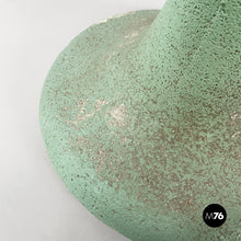 Load image into Gallery viewer, Pot holder in aqua green concrete, 1950s