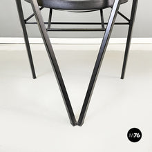 Charger l'image dans la galerie, Black rubber and metal chair by Zeus, 1990s