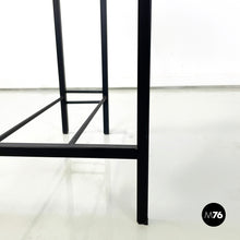 画像をギャラリービューアに読み込む, High stool in black metal and rubber, 1980s