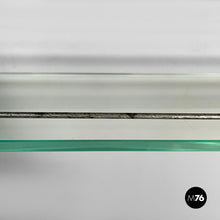 将图片加载到图库查看器,Wall mirror with shelf in glass and metal, 1930s