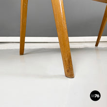 画像をギャラリービューアに読み込む, Coffee table in wood and decorated glass, 1950s
