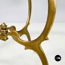 画像をギャラリービューアに読み込む, Coffee table in glass and brass, 1960s