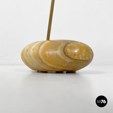 将图片加载到图库查看器,Brass and onyx table lamp LTA1 Sasso by Luigi Caccia Dominioni for Azucena, 1950s
