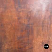 Load image into Gallery viewer, Wardrobe in brown leather and metal, 1980s