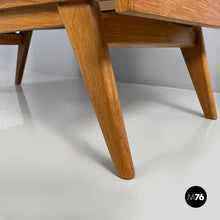 Charger l'image dans la galerie, Chest of drawers in wood and rattan, 1960s