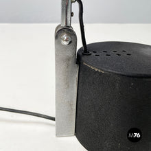 画像をギャラリービューアに読み込む, Adjustable table lamp in black metal, 1980s