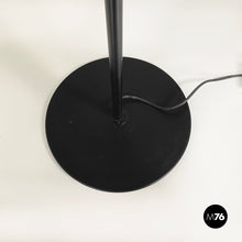 画像をギャラリービューアに読み込む, Floor lamp in glass and black metal, 1980s