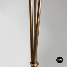 画像をギャラリービューアに読み込む, Chandelier in glass and brass, 1950s
