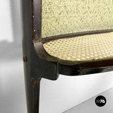 画像をギャラリービューアに読み込む, Console in wood, fabric and straw, 1950s