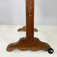 Load image into Gallery viewer, Fire screen in black and white fabric and wood, early 1900s