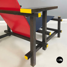 Load image into Gallery viewer, Armchair Red and Blue by Gerrit Thomas Rietveld for Cassina, 1971