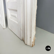 画像をギャラリービューアに読み込む, Double swing door entirely in white wood, early 1900s
