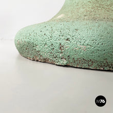 Load image into Gallery viewer, Pot holder in aqua green concrete, 1950s