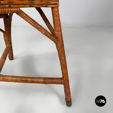 Load image into Gallery viewer, Chairs in rattan and straw, 1960s