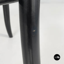 Load image into Gallery viewer, Chairs in straw and black wood, 1970s
