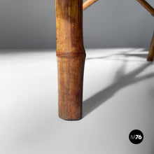 Load image into Gallery viewer, Chairs in fabric and bamboo, 1930s