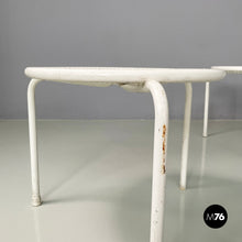 Charger l'image dans la galerie, Outdoor coffe tables in white metal by Emu, 1960s