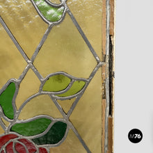 Charger l'image dans la galerie, Tall stained-glass windows with roses, 1910s