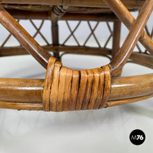 Load image into Gallery viewer, Rattan cockpit armchairs, 1970s