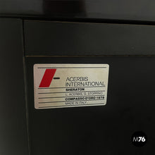 画像をギャラリービューアに読み込む, Glossy black Sheraton sideboard by Giotto Stoppino and Lodovico Acerbis for Acerbis, 1980s