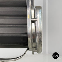 将图片加载到图库查看器,Dark grey leather office chairs EA108 by Charles and Ray Eames for ICF, 1970s