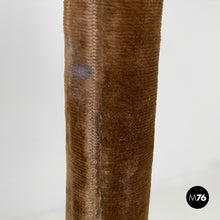 将图片加载到图库查看器,Velvet and brass floor lamp, 1940s