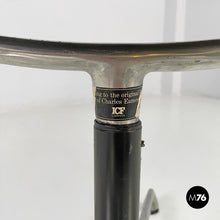 将图片加载到图库查看器,Dark grey leather office chair EA108 by Charles and Ray Eames for ICF, 1970s