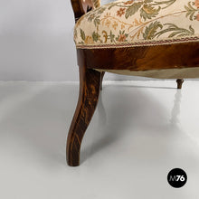 Load image into Gallery viewer, Sofa in fabric and wood, 1930s