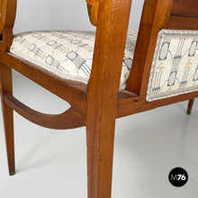 Load image into Gallery viewer, Bench in fabric and wood, 1930s