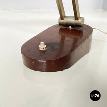 Charger l'image dans la galerie, Adjustable table lamp in metal, 1930s