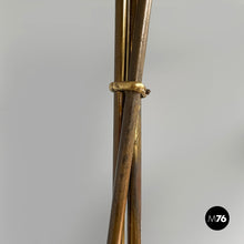 画像をギャラリービューアに読み込む, Chandelier in glass and brass, 1950s