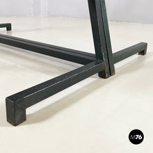 Load image into Gallery viewer, Bookcases in dark green metal, 1980s