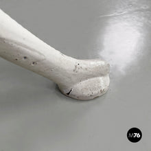 画像をギャラリービューアに読み込む, Italian Art Deco wooden and white cast iron bench, 1930s