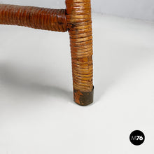 Load image into Gallery viewer, Two-seater outdoor bench in rattan, 1960s