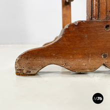 Load image into Gallery viewer, Fire screen in black and white fabric and wood, early 1900s