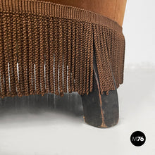 Carica l'immagine nel visualizzatore di Gallery, Armchairs in brown velvet, 1930s