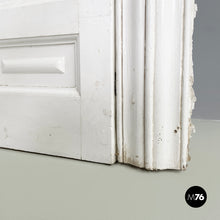 画像をギャラリービューアに読み込む, Double swing door entirely in white wood, early 1900s