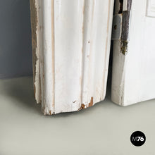 画像をギャラリービューアに読み込む, Double swing door entirely in white wood, early 1900s