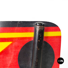 Load image into Gallery viewer, Chairs Paulista in yellow, red, black formica and black metal, 1960s