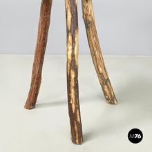 画像をギャラリービューアに読み込む, Rustic table stools in wood, 2000s