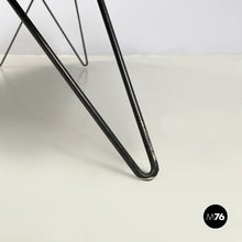 画像をギャラリービューアに読み込む, Coffee table in wood and black metal, 1960s