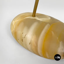 将图片加载到图库查看器,Brass and onyx table lamp LTA1 Sasso by Luigi Caccia Dominioni for Azucena, 1950s