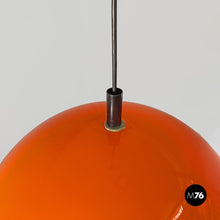 Load image into Gallery viewer, Orange plastic chandelier, 1970s